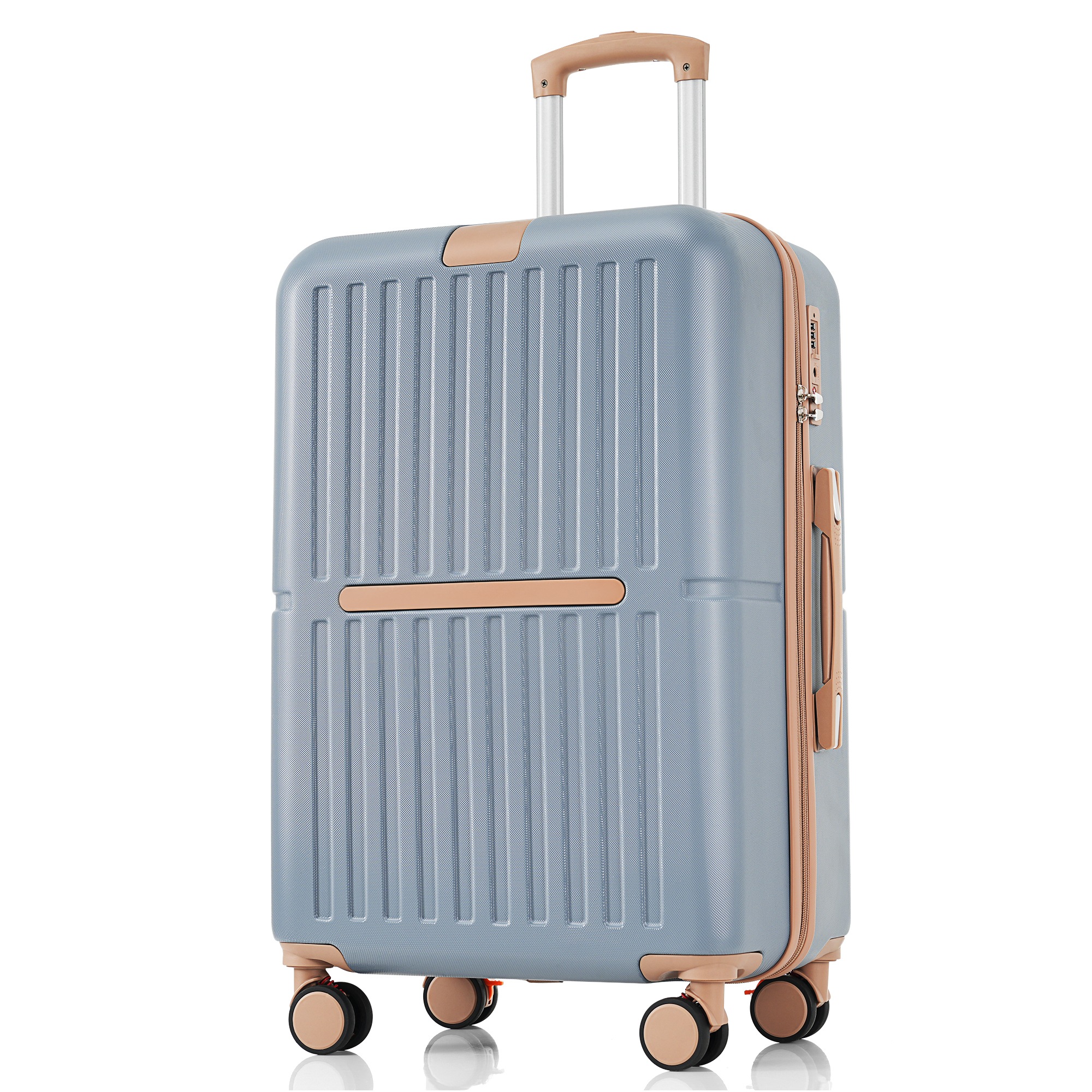 【国内即発送】スーツケース Lサイズ USBポート付き キャリーケース ストッパー付き カップホルダー付きフック式底足 7日~14日 大容量 超軽量 軽い おしゃれ64