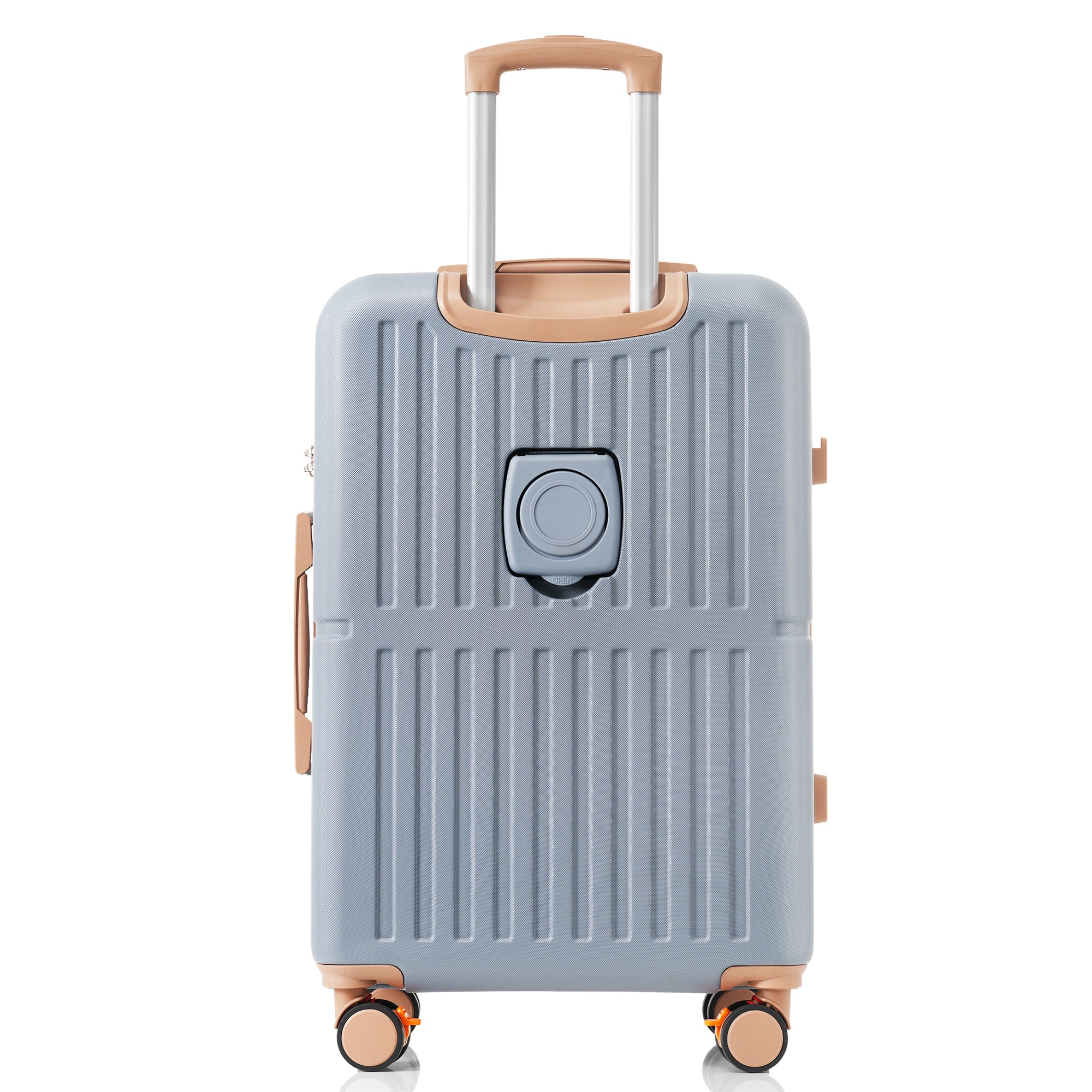 【国内即発送】スーツケース Lサイズ USBポート付き キャリーケース ストッパー付き カップホルダー付きフック式底足 7日~14日 大容量 超軽量 軽い おしゃれ64