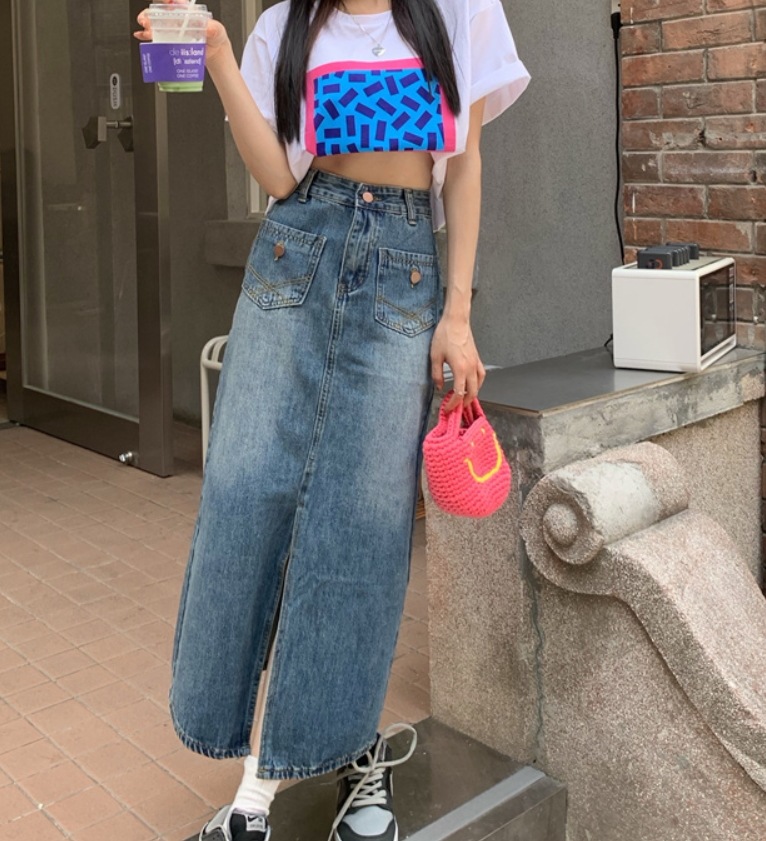 スカート モテアイテム デニムスカート ミモレ丈 サイドスリット 綿 デニム コットン 可愛い きれいめ 上品 おしゃれ かっこいい 可愛い ラブリー キュート ガーリー クール モード系 スカート モテアイテム デニムスカート ミモレ丈 サイドスリット 綿 デニム コットン 可愛い きれいめ 上品 おしゃれ かっこいい 可愛い ラブリー キュート ガーリー クール モード系