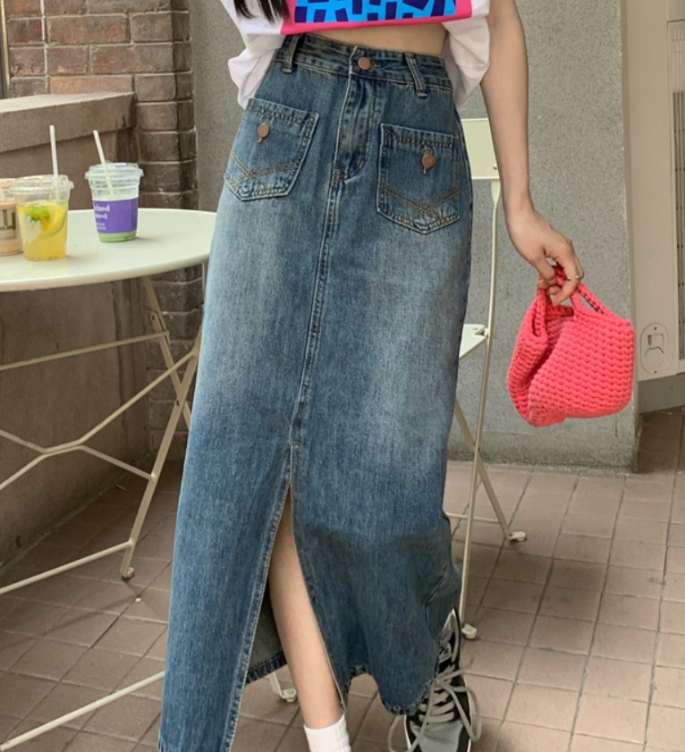 スカート モテアイテム デニムスカート ミモレ丈 サイドスリット 綿 デニム コットン 可愛い きれいめ 上品 おしゃれ かっこいい 可愛い ラブリー キュート ガーリー クール モード系 スカート モテアイテム デニムスカート ミモレ丈 サイドスリット 綿 デニム コットン 可愛い きれいめ 上品 おしゃれ かっこいい 可愛い ラブリー キュート ガーリー クール モード系