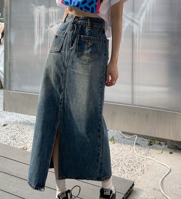 スカート モテアイテム デニムスカート ミモレ丈 サイドスリット 綿 デニム コットン 可愛い きれいめ 上品 おしゃれ かっこいい 可愛い ラブリー キュート ガーリー クール モード系 スカート モテアイテム デニムスカート ミモレ丈 サイドスリット 綿 デニム コットン 可愛い きれいめ 上品 おしゃれ かっこいい 可愛い ラブリー キュート ガーリー クール モード系