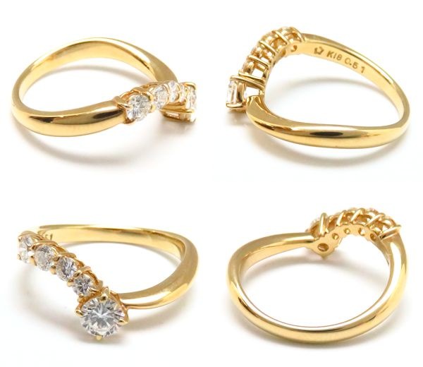 指輪 ダイヤモンド0.51ct リング 10.5号 K18YG/63018中古クリーニング済 指輪 ダイヤモンド0.51ct リング 10.5号 K18YG/63018中古クリーニング済