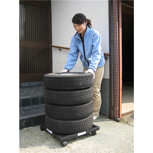 タイヤキャリー カー用品 幅55cm タイヤ外径640mm迄 伸縮式 ストッパー付き4輪 キャスター 組立品 ガレージ 車庫 ベランダ 店舗 タイヤキャリー カー用品 幅55cm タイヤ外径640mm迄 伸縮式 ストッパー付き4輪 キャスター 組立品 ガレージ 車庫 ベランダ 店舗