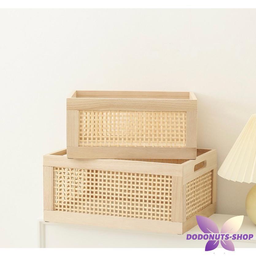 [7月新品-大ヒット中]アクセサリー トレイ 小物 ウッド バンブー 収納 バスケット 大小2点セット 全2色 韓国アクセサリー トレイ 小物 ウッド バンブー 収納 バスケット 大小2点セット 全2