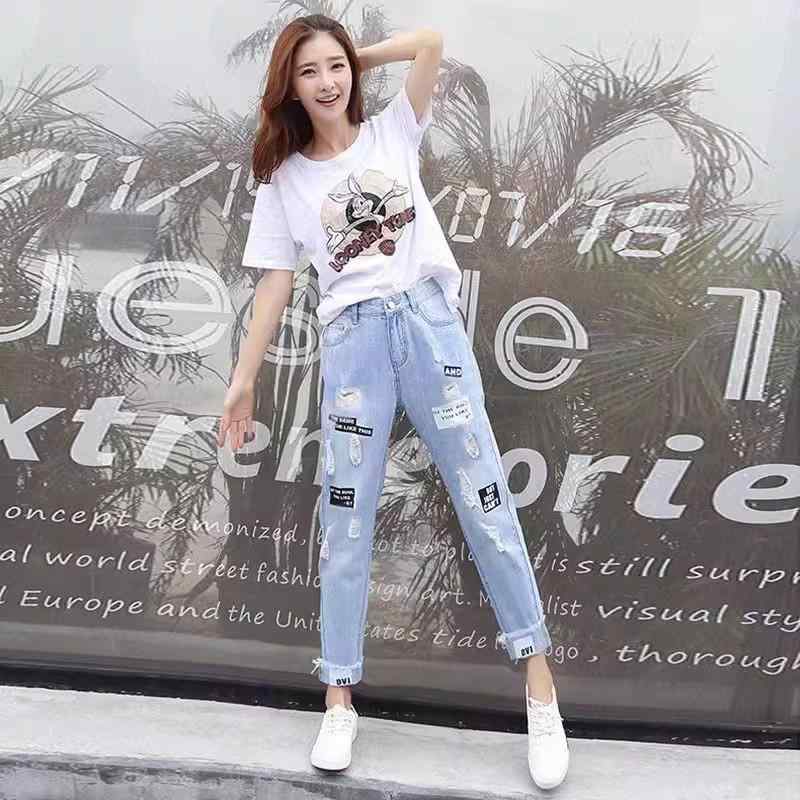 レディース ファッション カジュアル おしゃれ 春夏 ジーンズ スリム bf 大きいサイズ ストレート ホール 九分丈 パンツ レディース ファッション カジュアル おしゃれ 春夏 ジーンズ スリム bf 大きいサイズ ストレート ホール 九分丈 パンツ