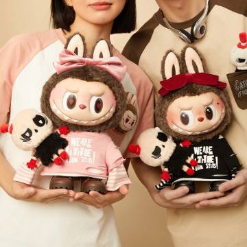 POP MART LABUBU 帽子付きぬいぐるみ POP MART Labubu The Monsters Fall In Wild Vinyl Plush Doll