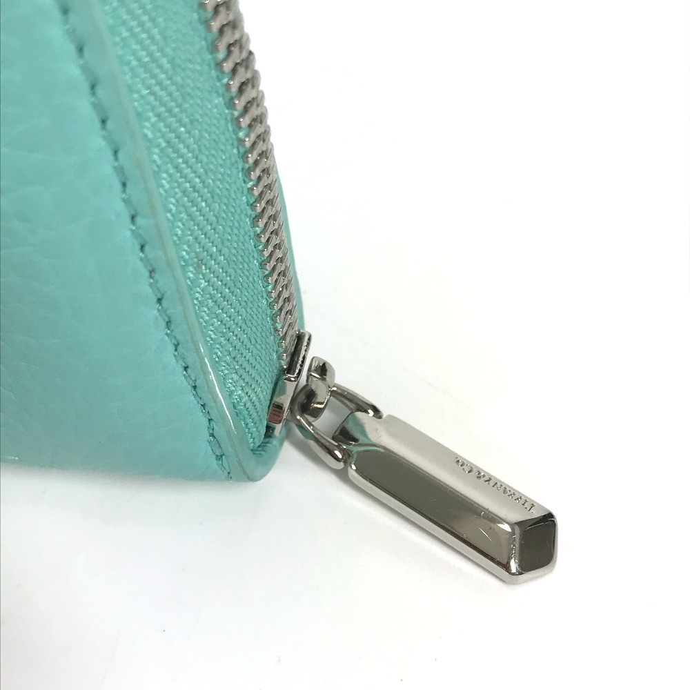 コインケース リターントゥティファニー コンパクトウォレット 財布 小銭入れ ハート ラウンドファスナー レザー ブルー コインケース リターントゥティファニー コンパクトウォレット 財布 小銭入れ ハート ラウンドファスナー レザー ブルー