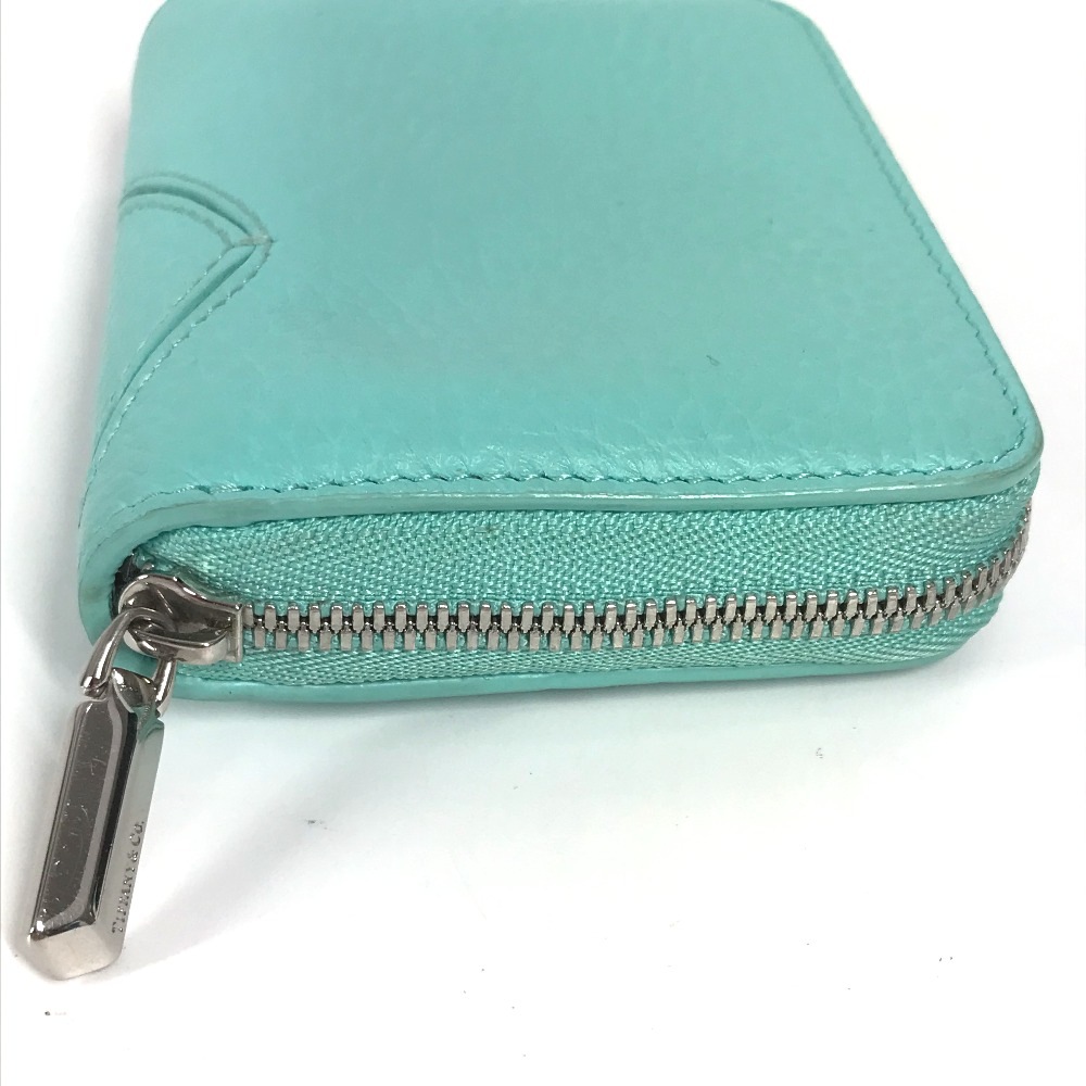 コインケース リターントゥティファニー コンパクトウォレット 財布 小銭入れ ハート ラウンドファスナー レザー ブルー コインケース リターントゥティファニー コンパクトウォレット 財布 小銭入れ ハート ラウンドファスナー レザー ブルー