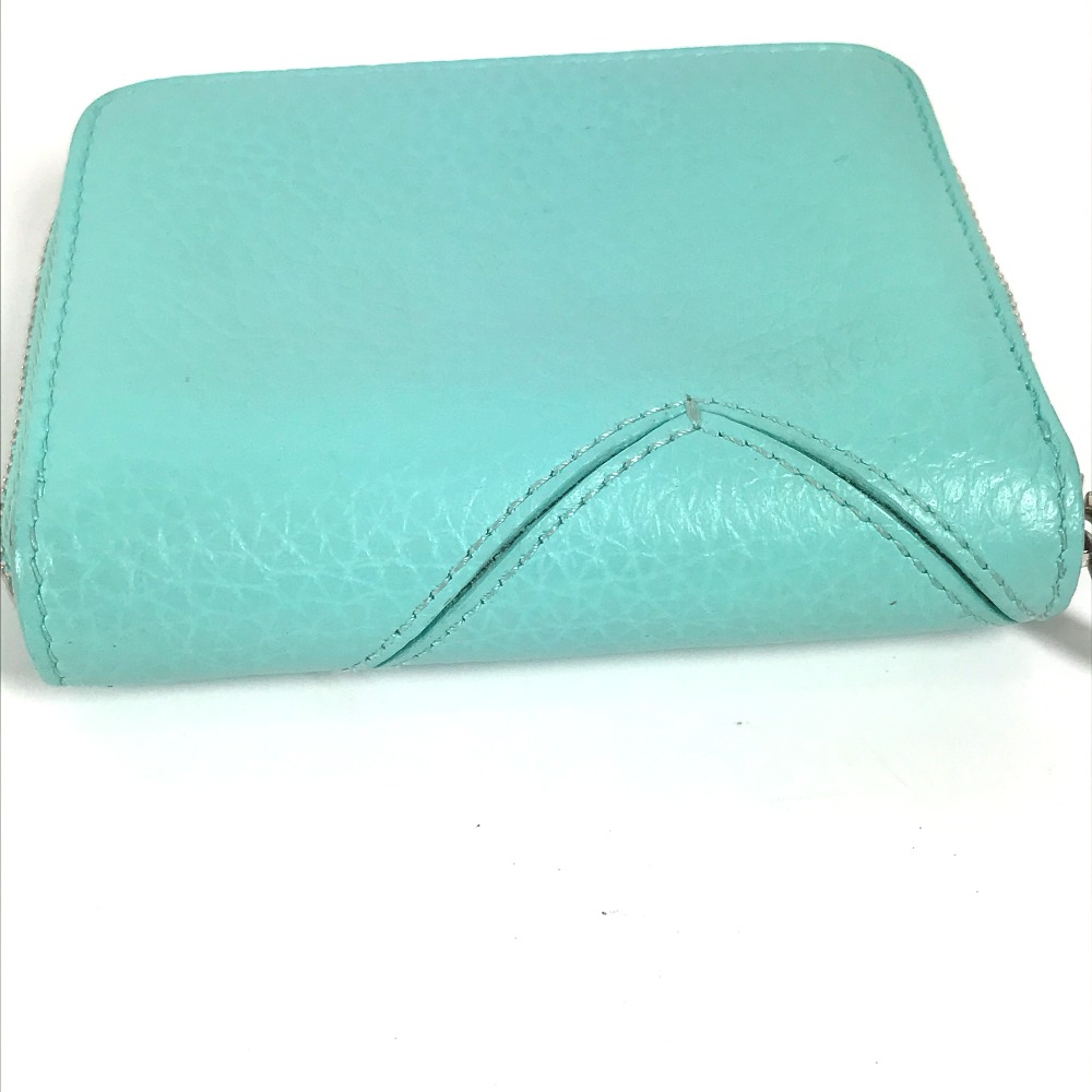 コインケース リターントゥティファニー コンパクトウォレット 財布 小銭入れ ハート ラウンドファスナー レザー ブルー コインケース リターントゥティファニー コンパクトウォレット 財布 小銭入れ ハート ラウンドファスナー レザー ブルー