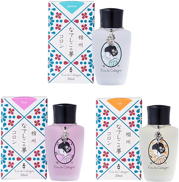 母の日 相州なでしこの夢コロン 香水 オーデコロン フラワー 香り 芳香 フローラル フレグランス 花の香り 日本製 3個セット( ジャスミン/ローズ/リリー 3個セット) 母の日 相州なでしこの夢コロン 香水 オーデコロン フラワー 香り 芳香 フローラル フレグランス 花の香り 日本製 3個セット( ジャスミン/ローズ/リリー 3個セット)