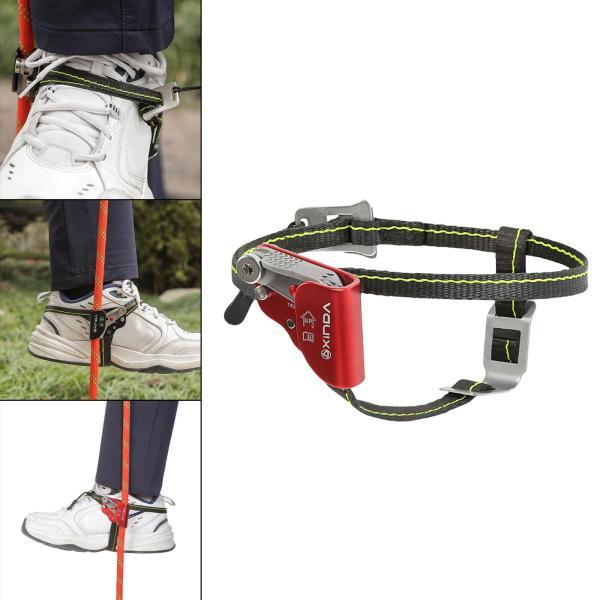 ロッククライミングフットアセンダー屋外ライザーツリークライミング安全装備赤