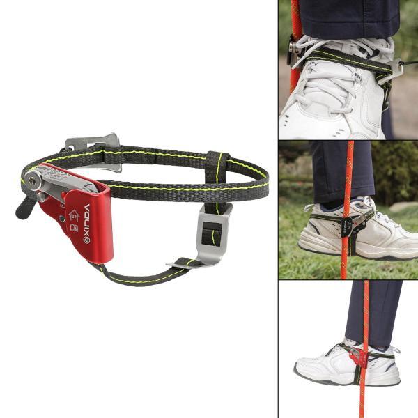 ロッククライミングフットアセンダー屋外ライザーツリークライミング安全装備赤