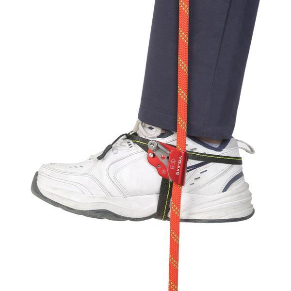 ロッククライミングフットアセンダー屋外ライザーツリークライミング安全装備赤