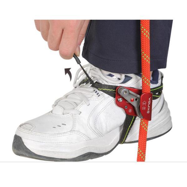 ロッククライミングフットアセンダー屋外ライザーツリークライミング安全装備赤