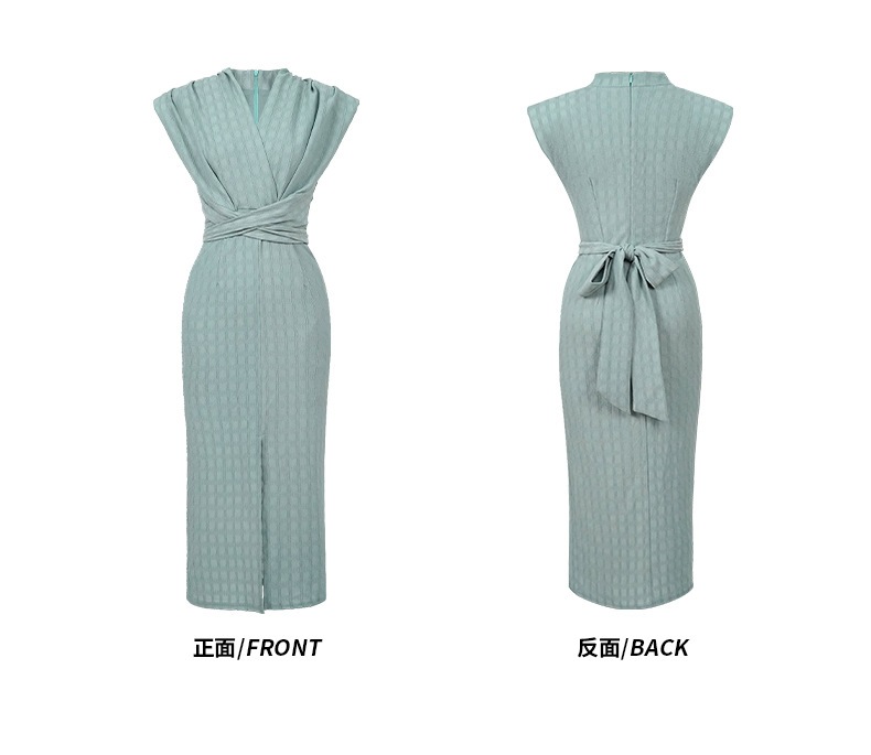 2024夏新品 ノースリーブ ニットワンピース スリット ドレス パーティー キャバ 大人 同窓会 披露宴 卒業式 結婚式 演奏会 ウェディング 二次会 メガ割