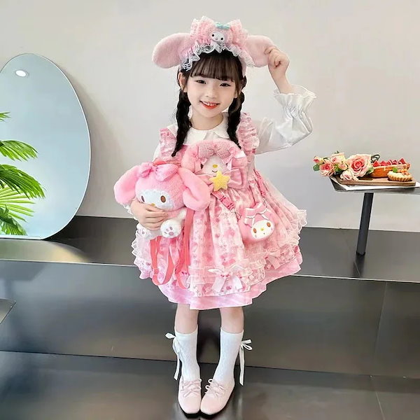 マイメロディ 音楽プリント ゴスロリドレス 🎀マイメロディちゃん推し活ロリィタコーデ🎀 #マイメロディ