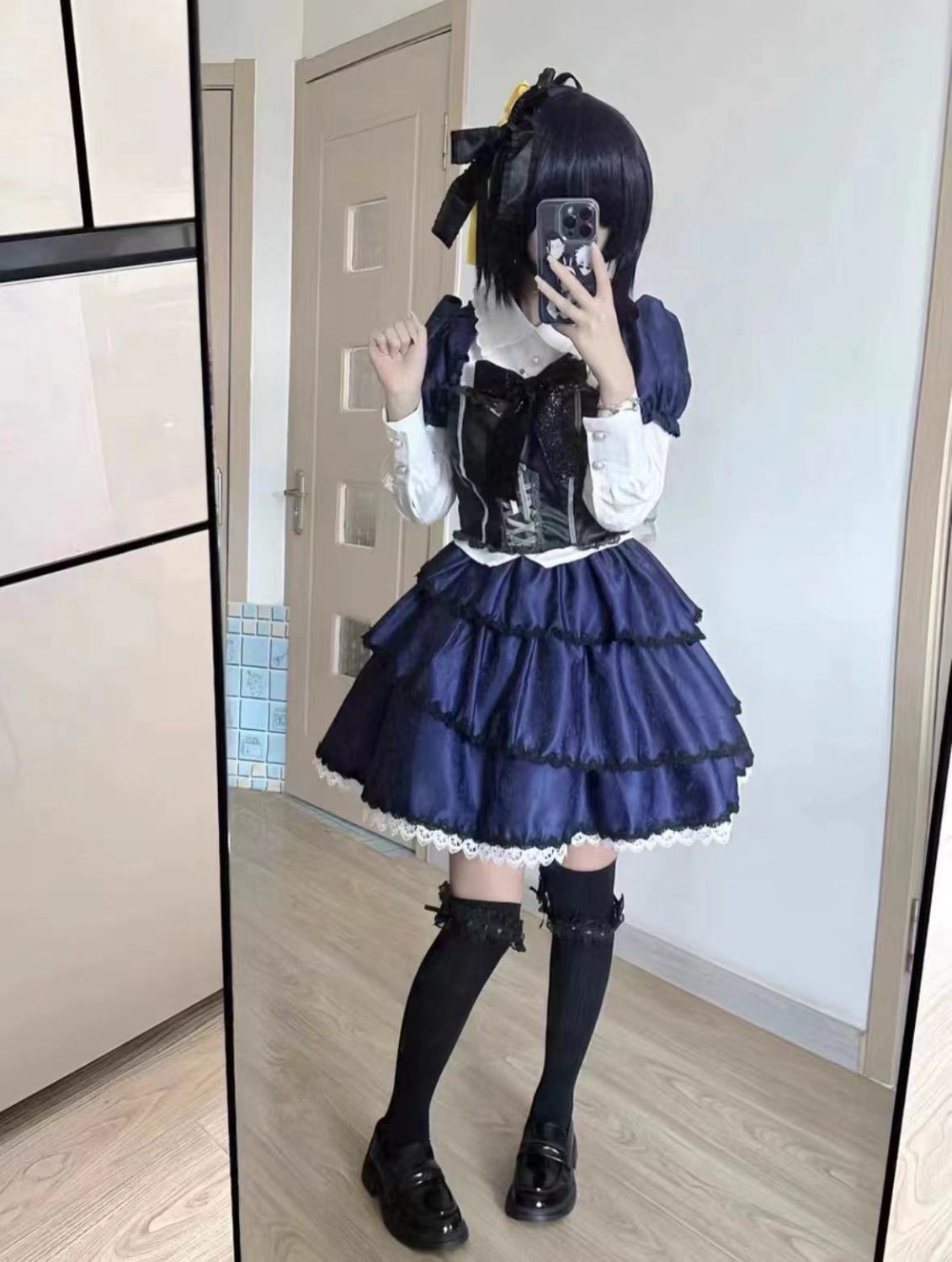 【漫画展オススメ】中二病でも恋がしたい Cos 衣装 Xiaotiaoyu 六花 コスプレ レディース ロリータ 【漫画展オススメ】中二病でも恋がしたい Cos 衣装 Xiaotiaoyu 六花 コスプレ レディース ロリータ