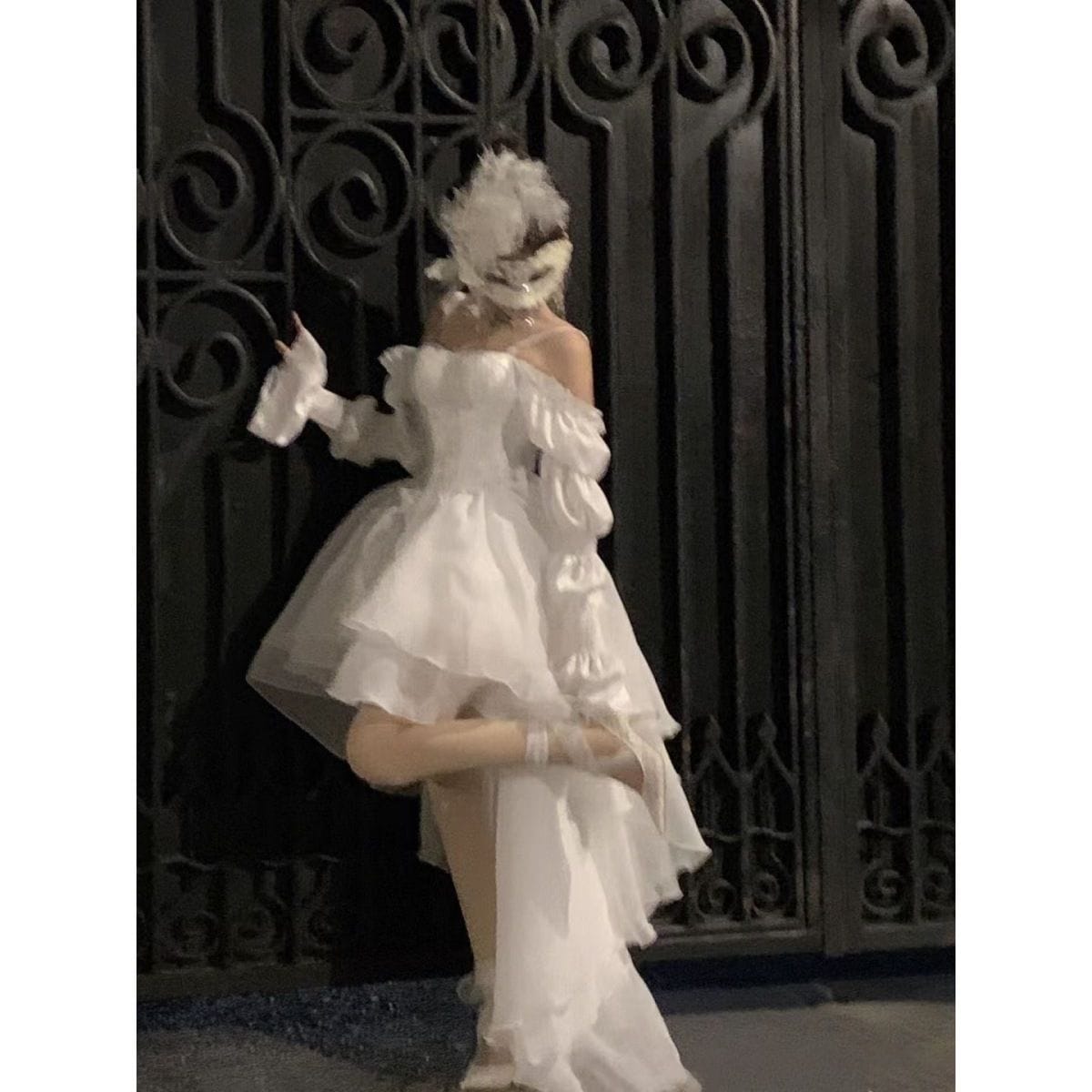 ガウンの気質ハイエンドワンラインドレスウエストスリムで甘いプリンセスワンピースドレスドレス ガウンの気質ハイエンドワンラインドレスウエストスリムで甘いプリンセスワンピースドレスドレス