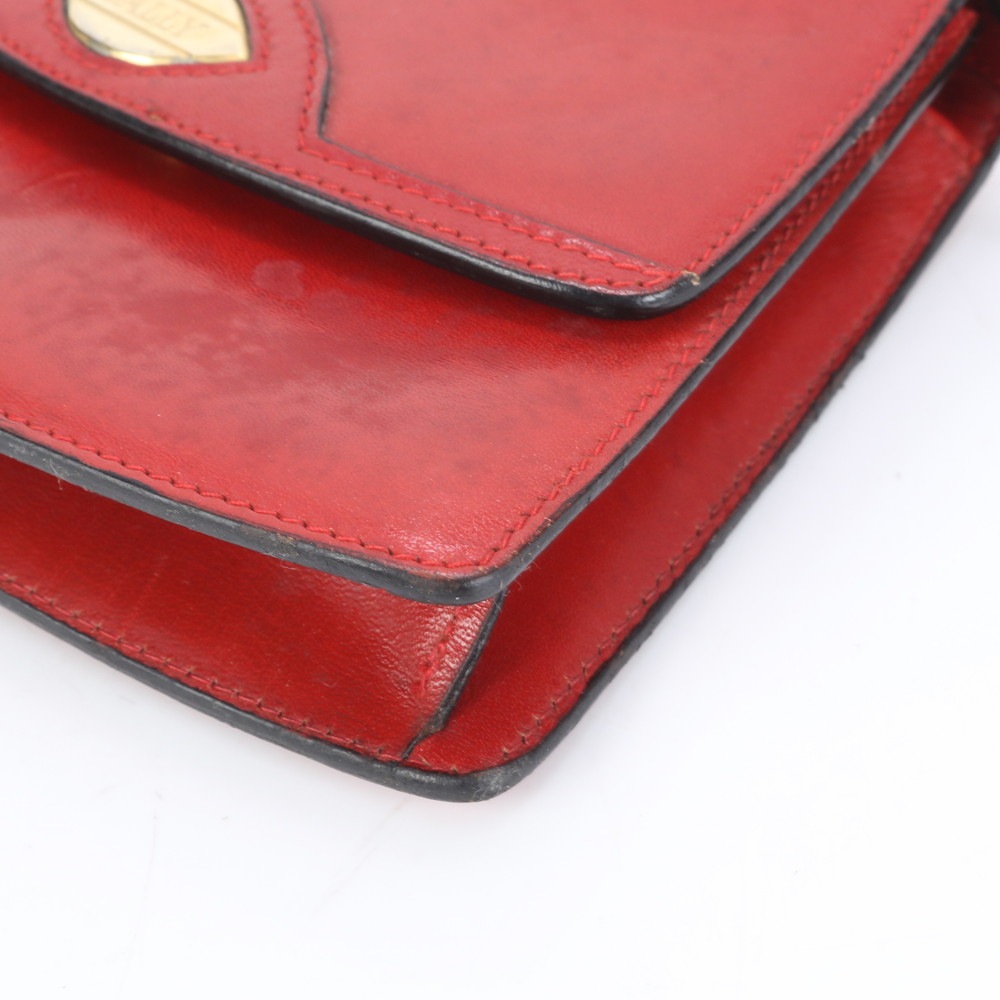 ヴィンテージ クロスボディ ゴールド 金具 レザー ショルダーバッグ 斜め掛け ハンド トート レディース ERE CP12-2 中古 ヴィンテージ クロスボディ ゴールド 金具 レザー ショルダーバッグ 斜め掛け ハンド トート レディース ERE CP12-2 中古