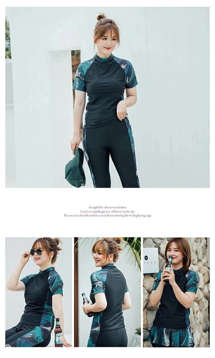 激安水着 体型カバー水着 レディース 3点セット 温泉 水遊び ミセス 代 30代 40代 50代 オトナ女子 温泉 胸元 お腹 お尻 太もも 女性 大きいサイズ XL-4XL 海水浴 ビーチやリ