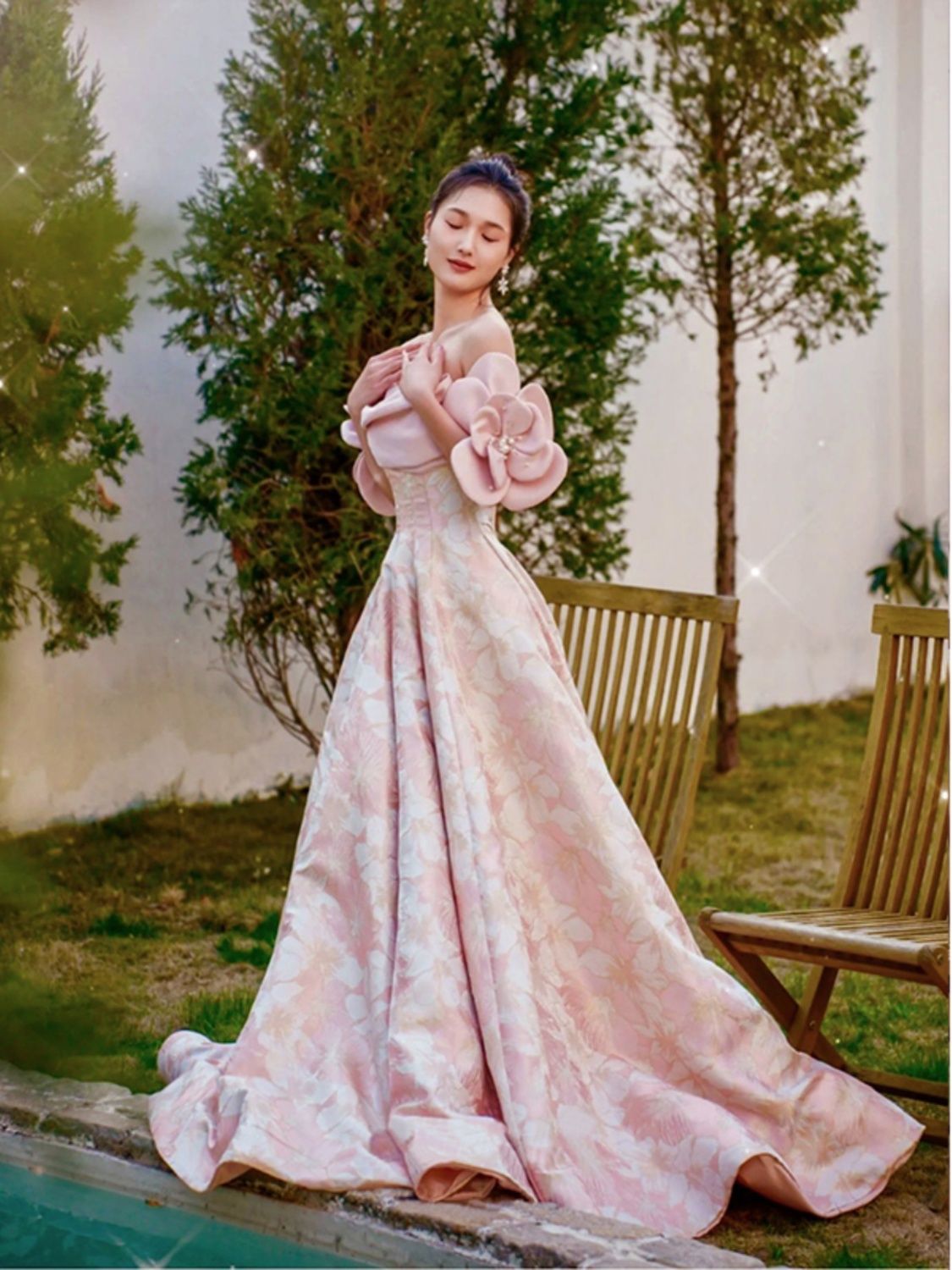 花冠 ピンク系 結婚式 ウェディング 前撮り 花冠 花かんむり ウェディング ヘッドドレス ピンク 結婚式