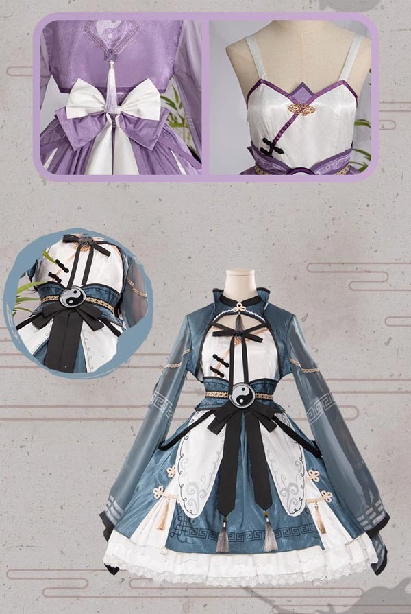 ワンピース ロリータ キョンシー ハロウィン 膝丈 中華風 レディース ゴスロリ Aライン ロリィタファッション リボン 長袖 ロリータワンピース コスチューム コスプレ 衣装 ゾンビ 可愛い 仮装 ワンピース ロリータ キョンシー ハロウィン 膝丈 中華風 レディース ゴスロリ Aライン ロリィタファッション リボン 長袖 ロリータワンピース コスチューム コスプレ 衣装 ゾンビ 可愛い 仮装