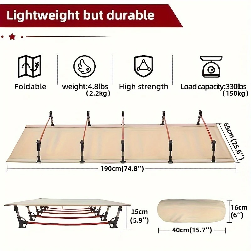 折りたたみ可能なポータブル寝具屋外用折りたたみベッドビーチでの遊びキャンプやピクニックオフィスでの昼寝に適しています【MPOD24070821】 折りたたみ可能なポータブル寝具屋外用折りたたみベッドビーチでの遊びキャンプやピクニックオフィスでの昼寝に適しています【MPOD24070821】