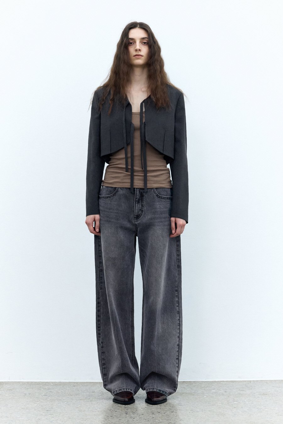 【INSILENCE】 SHORT LIGHT JACKET : CHARCOAL 【INSILENCE】 SHORT LIGHT JACKET : CHARCOAL