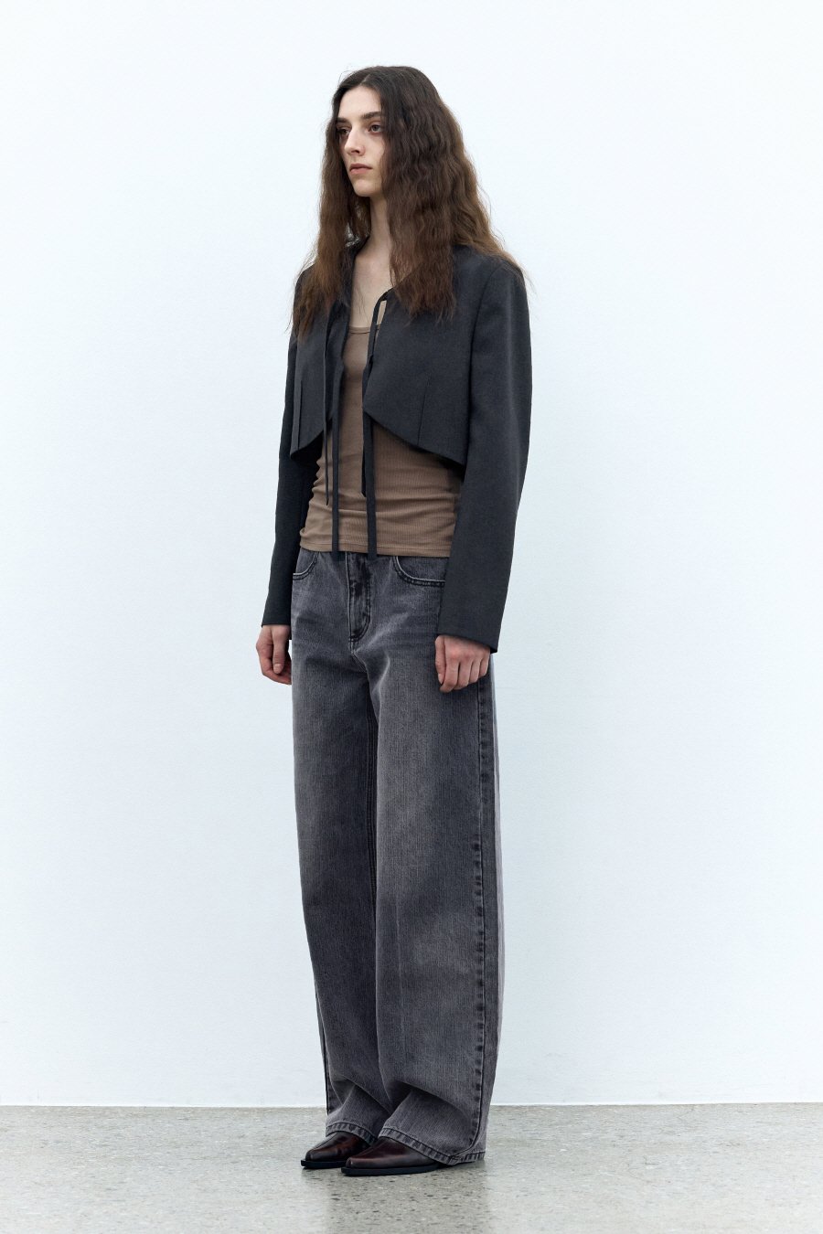 【INSILENCE】 SHORT LIGHT JACKET : CHARCOAL 【INSILENCE】 SHORT LIGHT JACKET : CHARCOAL