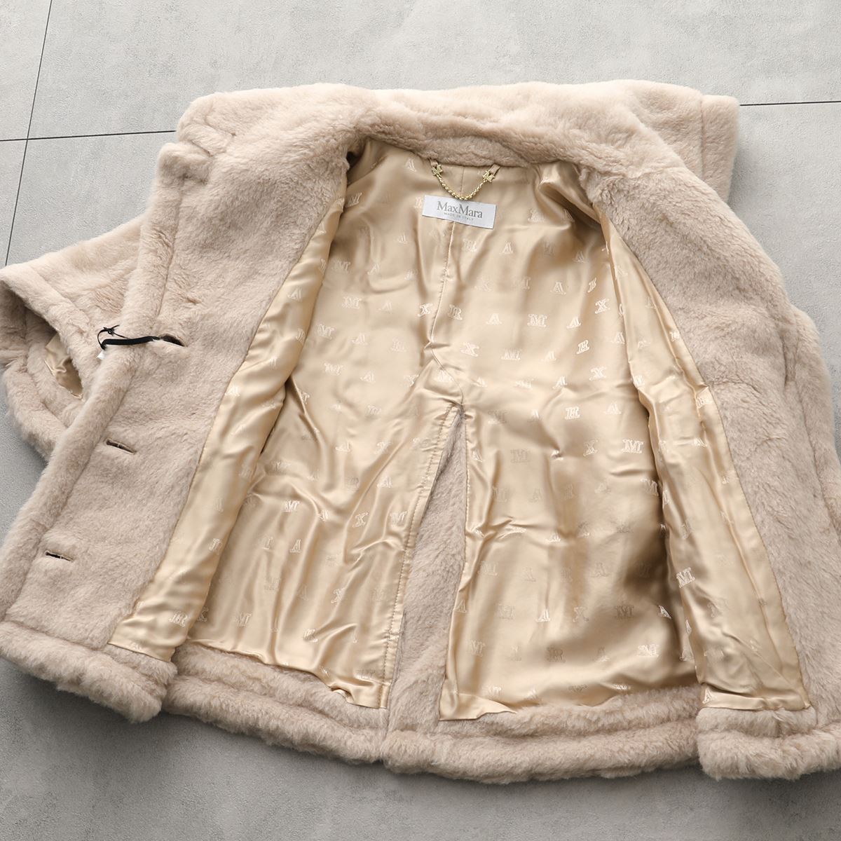 MAX MARA マックスマーラ ケープ CAMBUSA1 レディース テディベアケープ コート ファー ボア セーラーカラー ジャケット 002