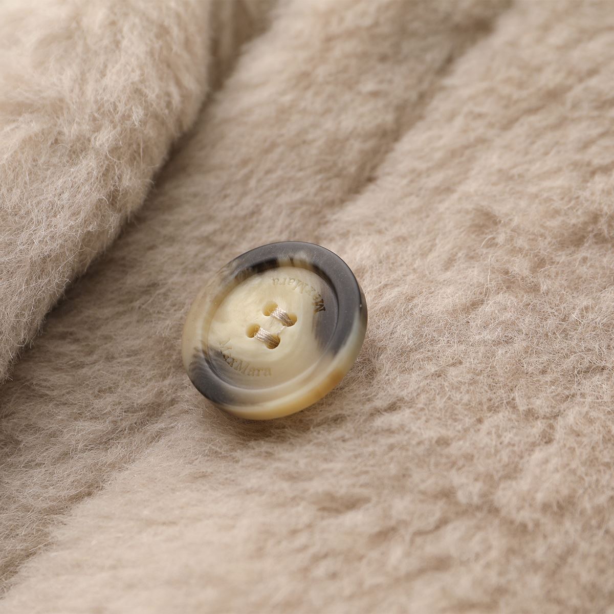 MAX MARA マックスマーラ ケープ CAMBUSA1 レディース テディベアケープ コート ファー ボア セーラーカラー ジャケット 002