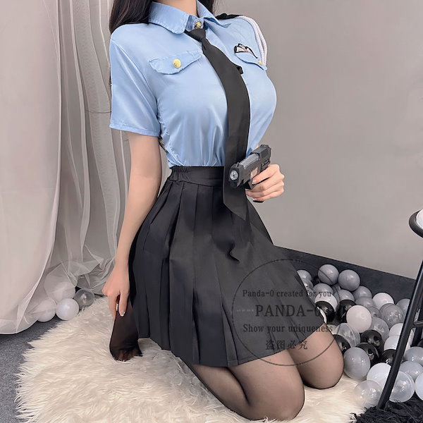 ハロウィン ポリス 警官 仮装 コスプレ 衣装 Brightlele ハロウィン コスプレ 仮装 ポリス 制服 ハロウィンコスプレ