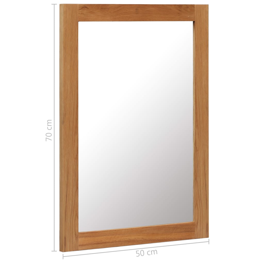 ミラー 50x70cm オーク無垢材 ミラー 50x70cm オーク無垢材