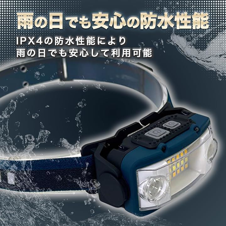 セルカノ ヘッドライト USB充電式 ネックライト 17時間点灯 ケース付き 高輝度 超広角 軽量 小型 センサー搭載 LED 防災 防水 キャンプ 登山 ハイキング 釣り( ブルー) pattayablatt.com