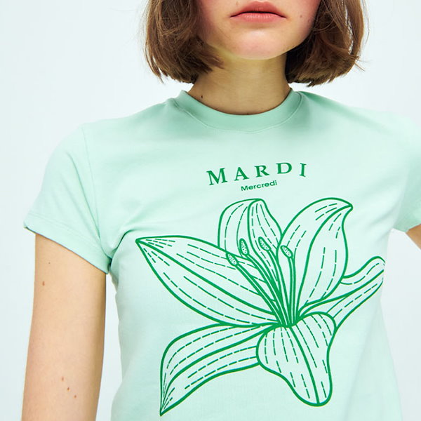 Qoo10] Mardi Mercredi 正規品 CROPPED TSHIRT B