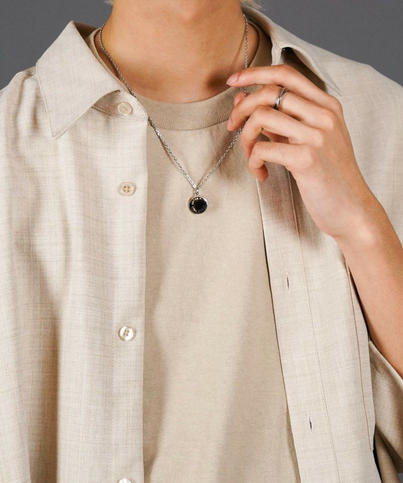 LH-1 サークルコイン ネックレス サージカルステンレス 03NE0395SV ステンレスネックレス (金属アレルギー対応) ペンダント メンズ ブラン LH-1 サークルコイン ネックレス サージカルステンレス 03NE0395SV ステンレスネックレス (金属アレルギー対応) ペンダント メンズ ブラン