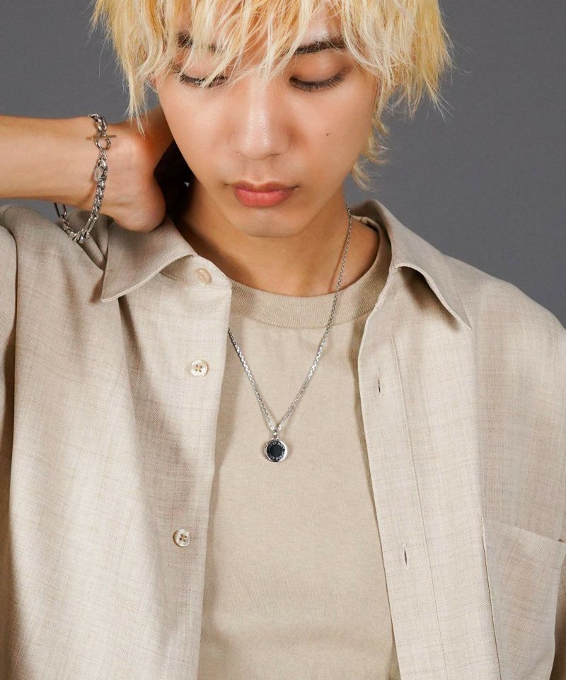 LH-1 サークルコイン ネックレス サージカルステンレス 03NE0395SV ステンレスネックレス (金属アレルギー対応) ペンダント メンズ ブラン LH-1 サークルコイン ネックレス サージカルステンレス 03NE0395SV ステンレスネックレス (金属アレルギー対応) ペンダント メンズ ブラン