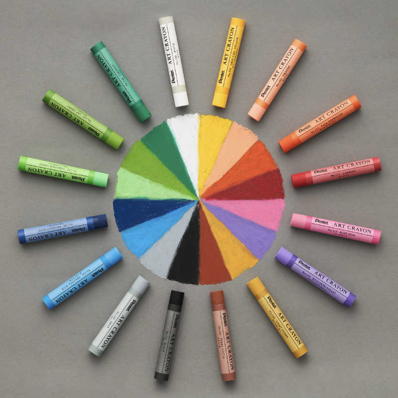 ぺんてる アートクレヨン 16色セット PTAC-16 ぺんてる アートクレヨン 16色セット PTAC-16