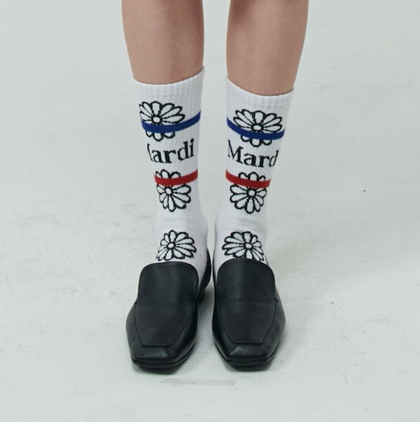 KIDS SOCKS EMOJI Mardi Mercredi 靴下5足セット - 靴下