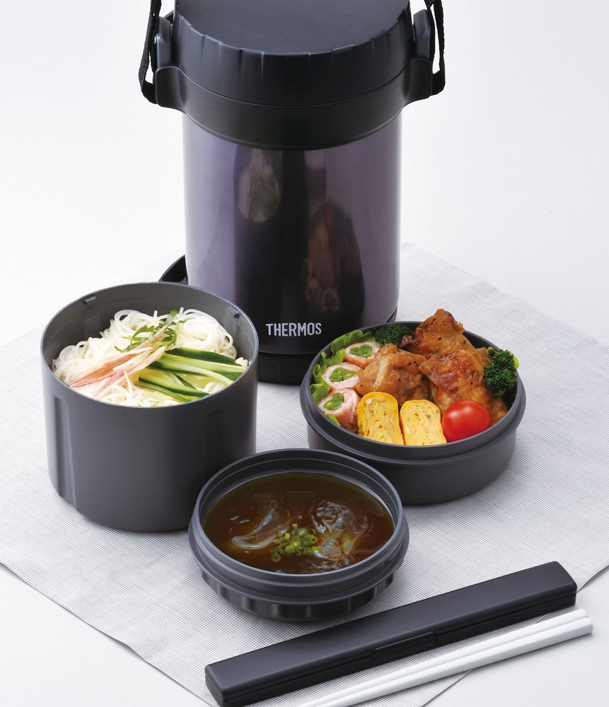 サーモス ステンレスランチジャー 約1.6合 ミッドナイトブルー JBG-2000 MDB