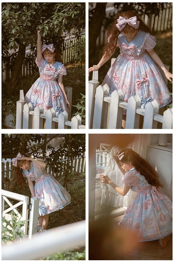 ロリータ サクラキャンディー ワンピース Lolita OP ゆめかわ 長袖 通販 文化祭 学園祭 コスプレ衣装 ゴスロリ ゴシック メイド コスチューム アニメ オールシーズン ハロウィンコスチュー ロリータ サクラキャンディー ワンピース Lolita OP ゆめかわ 長袖 通販 文化祭 学園祭 コスプレ衣装 ゴスロリ ゴシック メイド コスチューム アニメ オールシーズン ハロウィンコスチュー