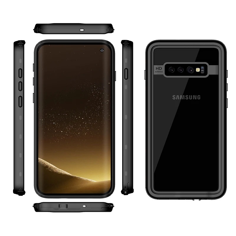 Shellbox-完全密閉型防水電話ケース,pcおよびtpu,内蔵スクリーンプロテクター,水泳,Samsung s10,s10plus,samsung S10-5G,ip68,新品