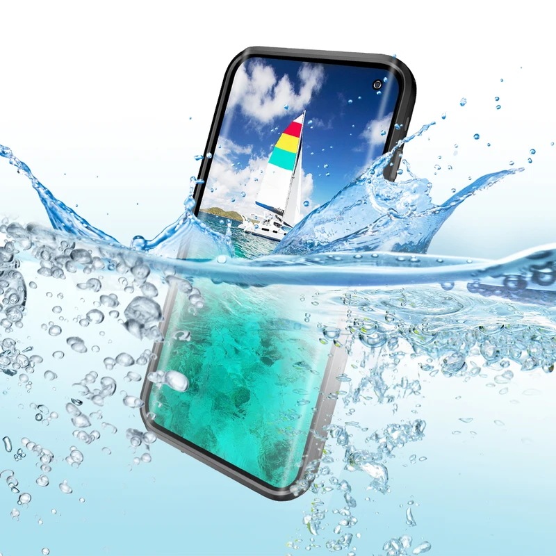 Shellbox-完全密閉型防水電話ケース,pcおよびtpu,内蔵スクリーンプロテクター,水泳,Samsung s10,s10plus,samsung S10-5G,ip68,新品