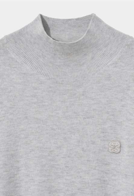 【SATUR】 ALL DAY SATUR BASIC TURTLE NECK : MELANGE GRAY