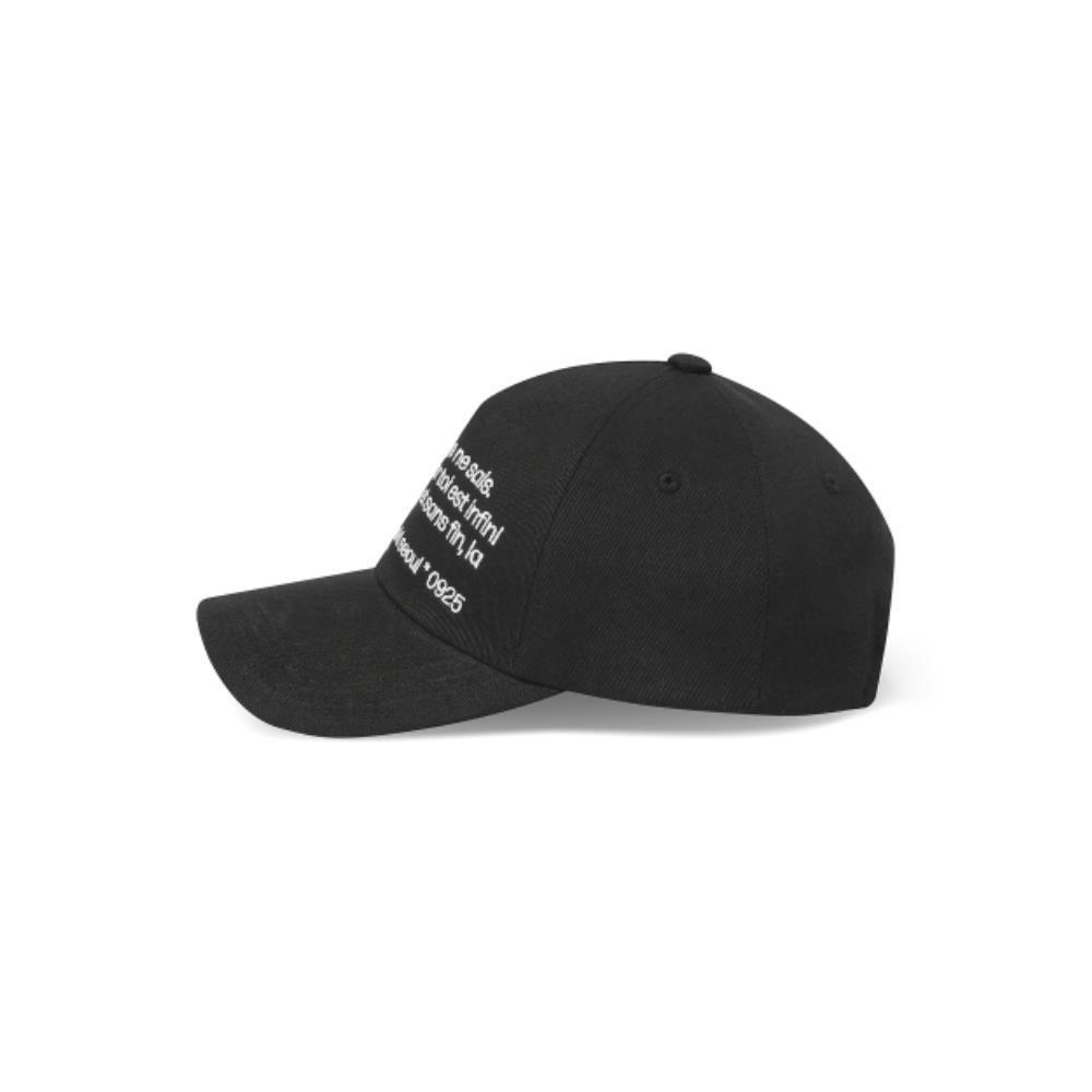 MISEKI SEOUL Misekiseoul quote ball cap BLACK MSK252AC01 MISEKI SEOUL Misekiseoul quote ball cap BLACK MSK252AC01