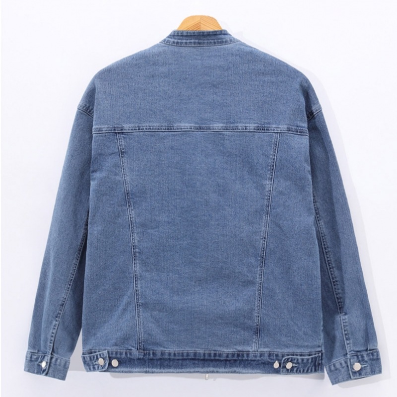(Juans) オーバーフィットチャイナカラージップアップデニムジャケット JBJP1058 (Juans) オーバーフィットチャイナカラージップアップデニムジャケット JBJP1058