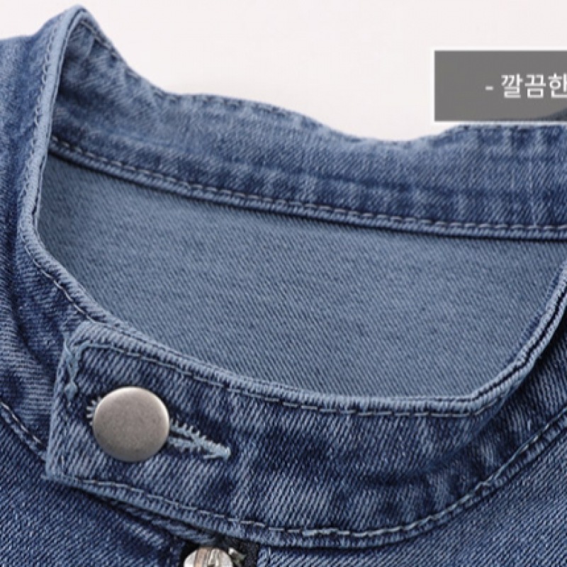 (Juans) オーバーフィットチャイナカラージップアップデニムジャケット JBJP1058 (Juans) オーバーフィットチャイナカラージップアップデニムジャケット JBJP1058