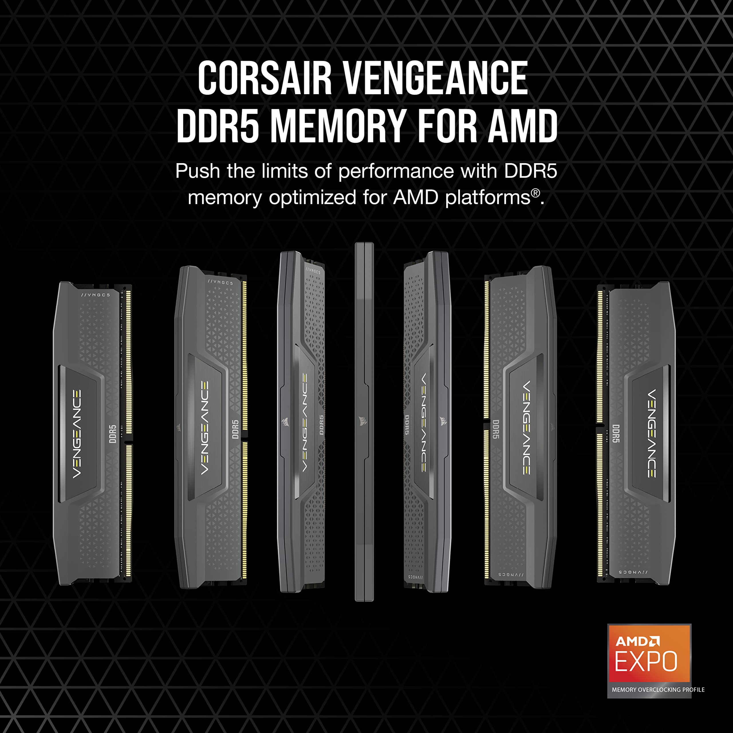 CORSAIR Corsair DDR5-5600MHz デスクトップPC用メモリ VENGEANCE 64GB(32GBx2) CMK64GX5M2B5600Z40 MM8194