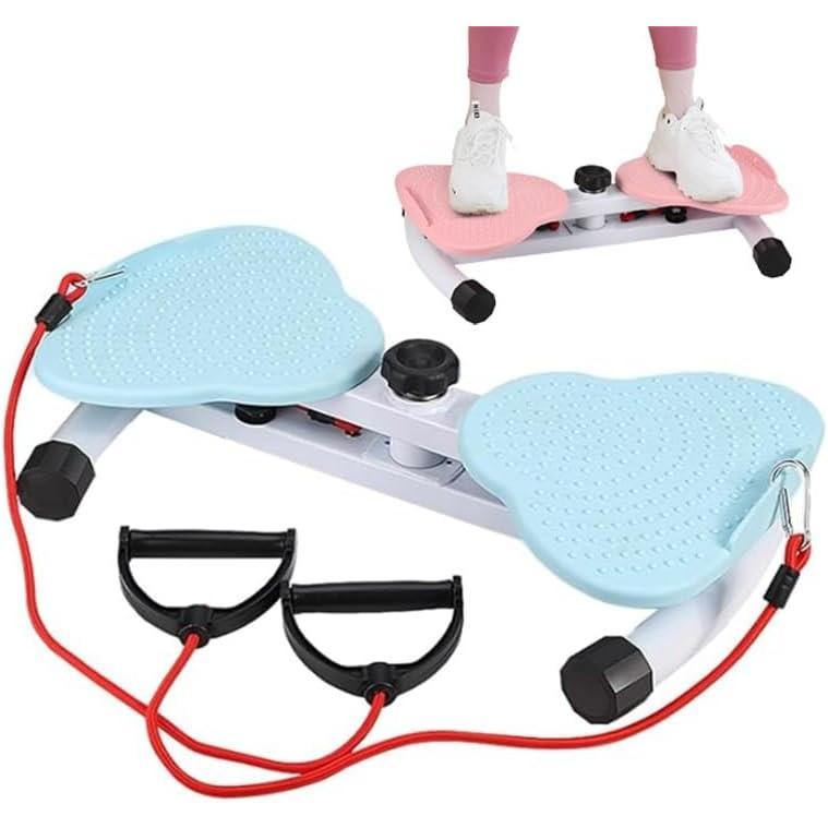 ツイストボード スピントレーナー ウツイスト ゴムひも付き 耐荷重100kg 両足分離式 ウツイスト フィッス エクササイズ マシン 静音 家庭用 腰