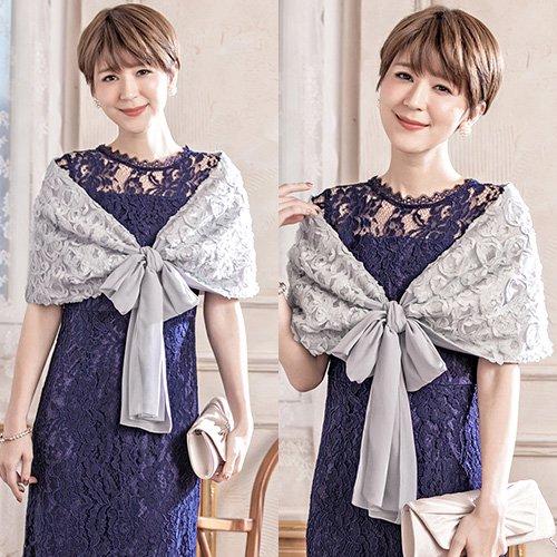 ・ショール シフォン シンプル スパンコール モチーフレース メリハリ 花柄 愛らしい フラワー レース フリーサイズ グラシア ・ショール シフォン シンプル スパンコール モチーフレース メリハリ 花柄 愛らしい フラワー レース フリーサイズ グラシア